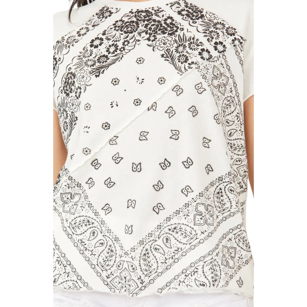 Free People Ivory Bandana Graphic Tee - Picture 7 of 13